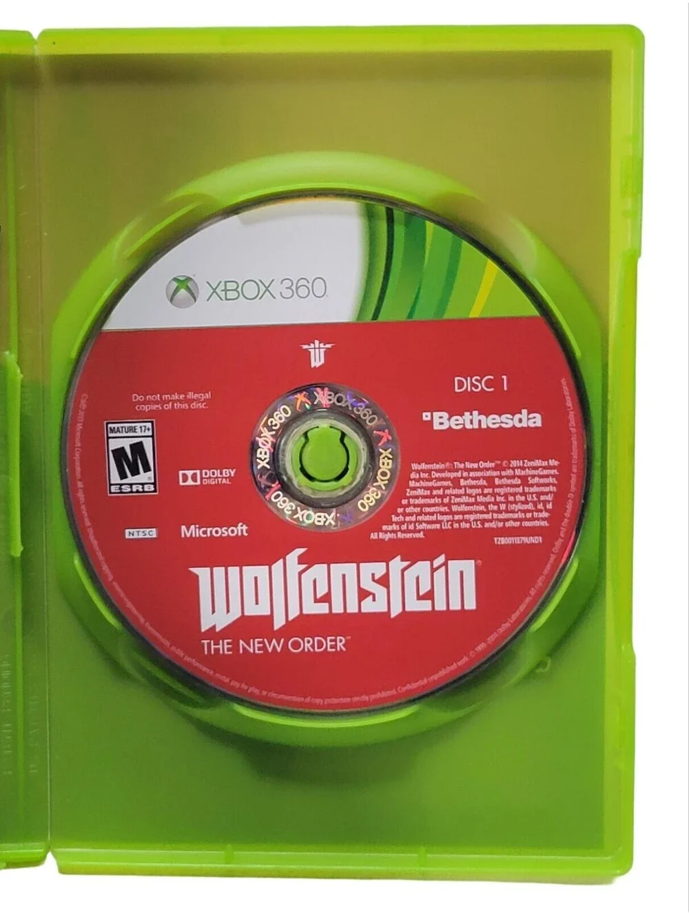 Wolfenstein: The New Order (Microsoft Xbox 360) Complete CIB w/ Manual